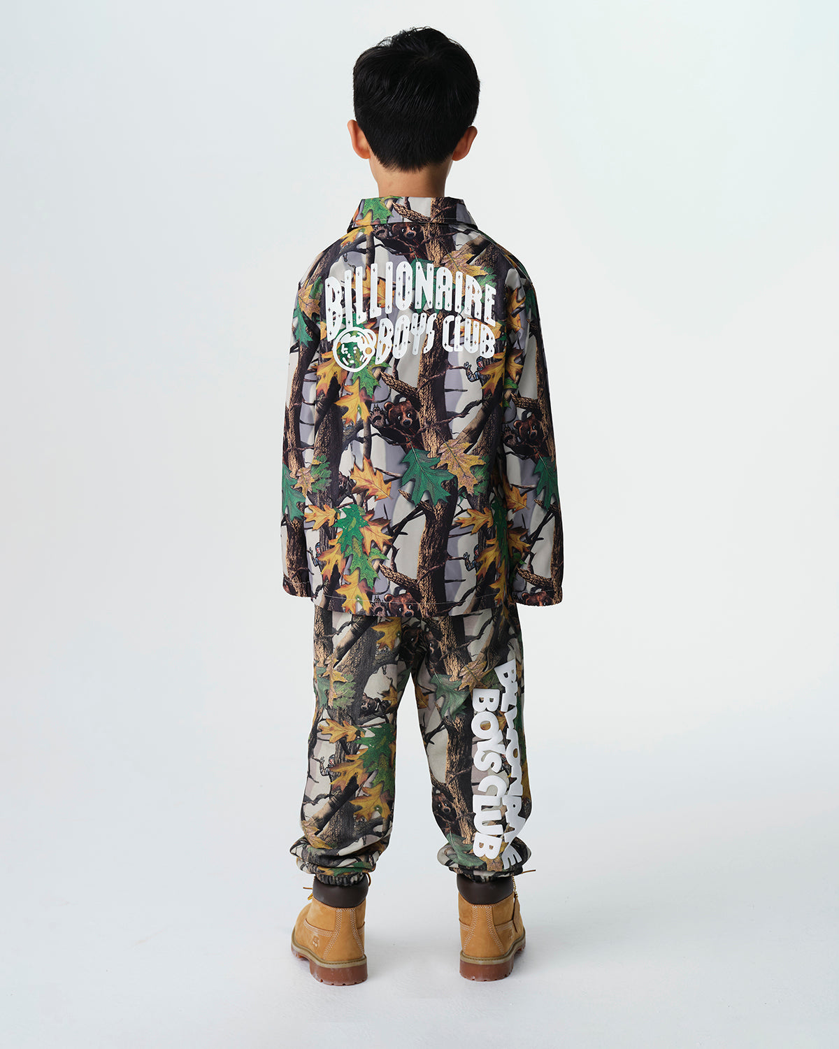 Kids Tree Camo Arch Logo Astro Coach Jacket - Image 3