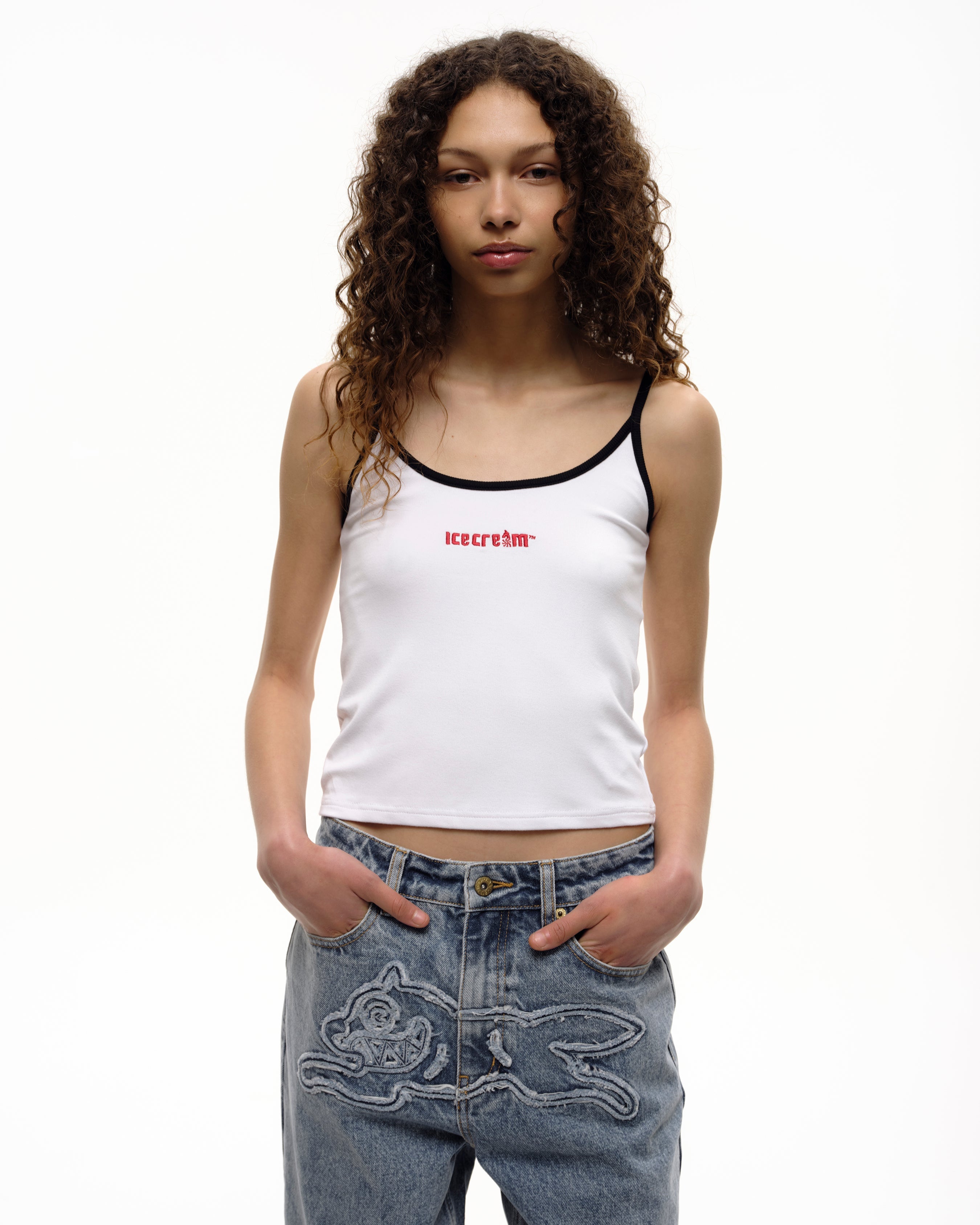 Womens Soft Serve Contrast Vest Top - Image 2