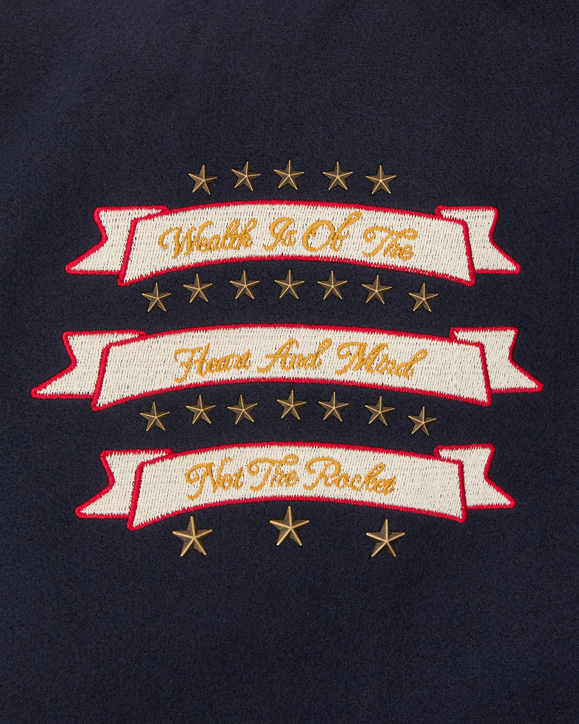 Fanfare Script Wool Varsity Jacket - Image 5