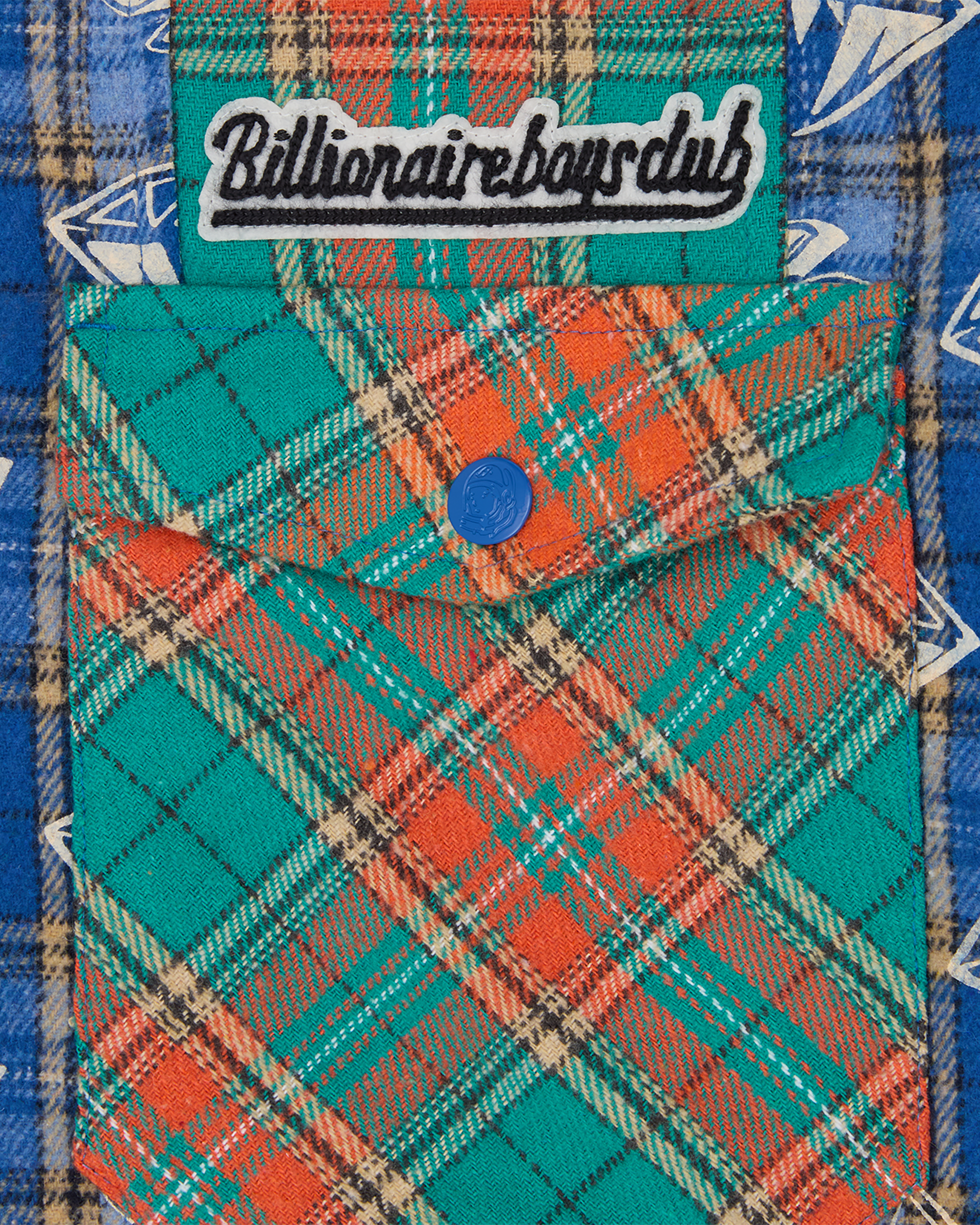 Diamonds & Dollars Check Padded Overshirt - Image 4