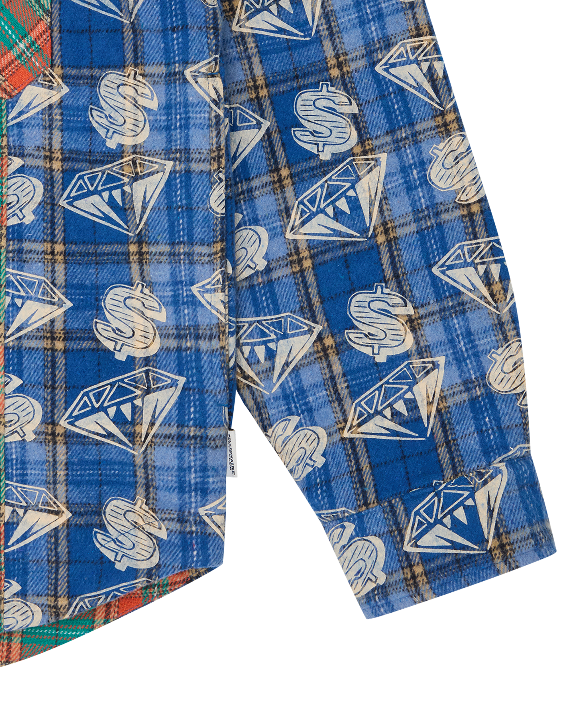 Diamonds & Dollars Check Padded Overshirt - Image 5