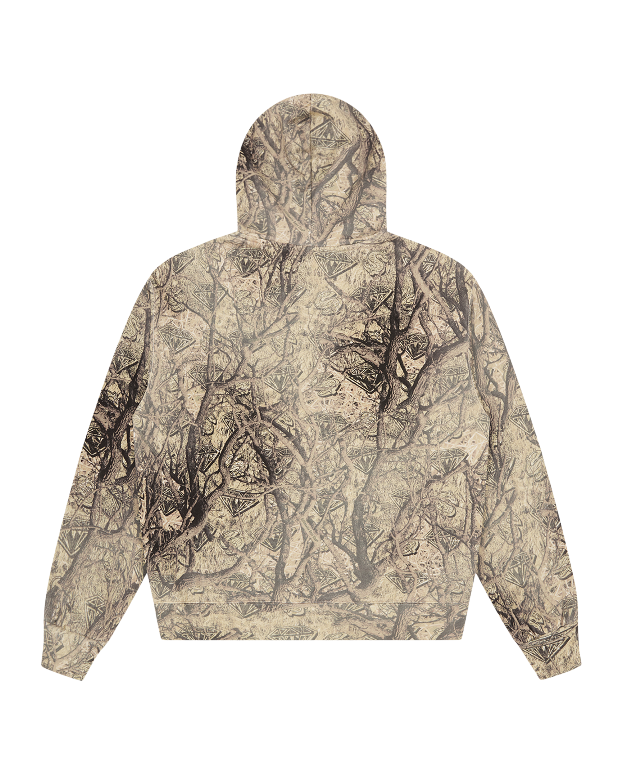 Diamonds & Dollars Tree Camo Oversized Zip Through - Image 2