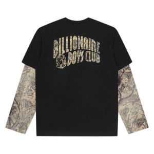 Diamonds & Dollars Tree Camo Mock LS T-Shirt