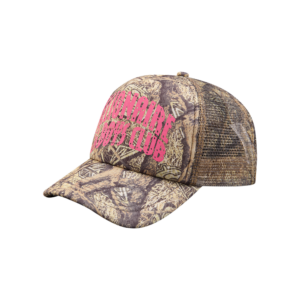 Diamonds & Dollars Tree Camo Arch Logo Trucker Cap