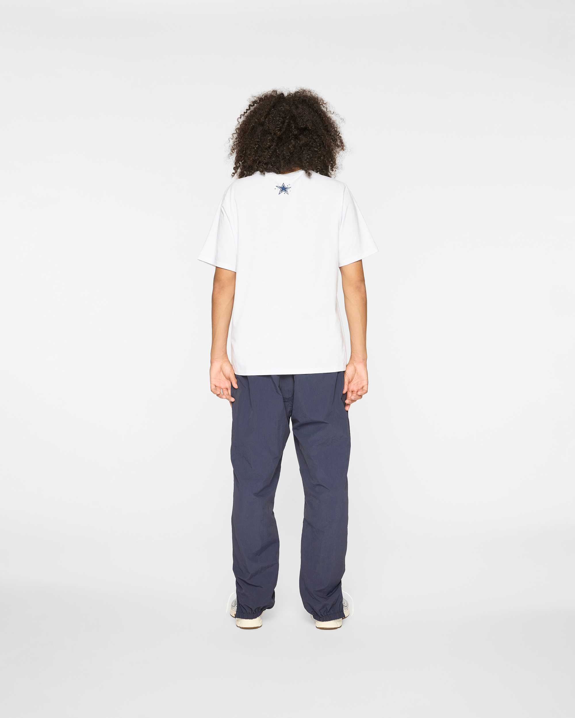 Dallas Cowboys Curve Logo SS White Tee - Image 4