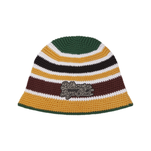 Crochet Stripe Bucket Hat