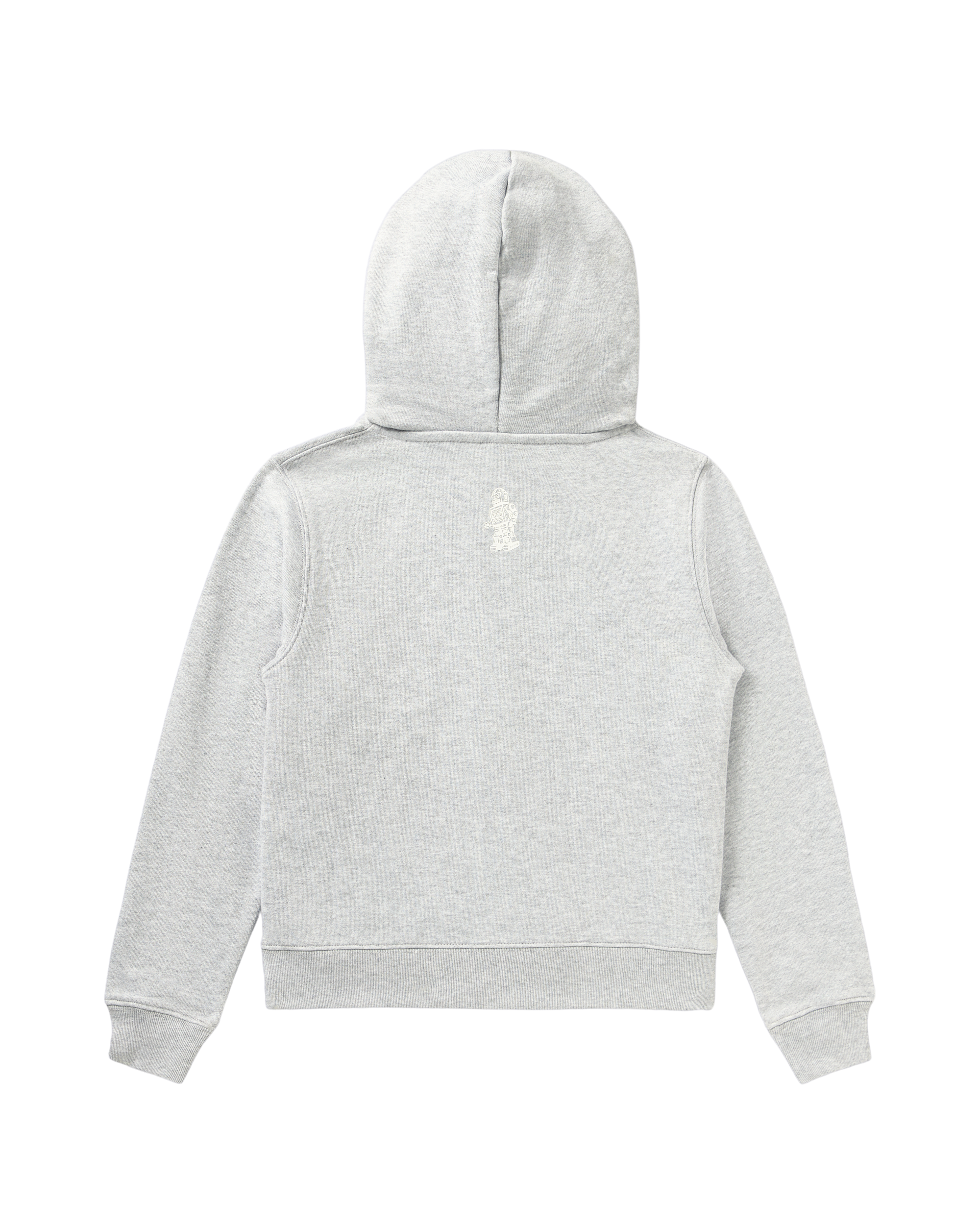 Kids Classic Curve Logo Zip Hoodie - Image 2