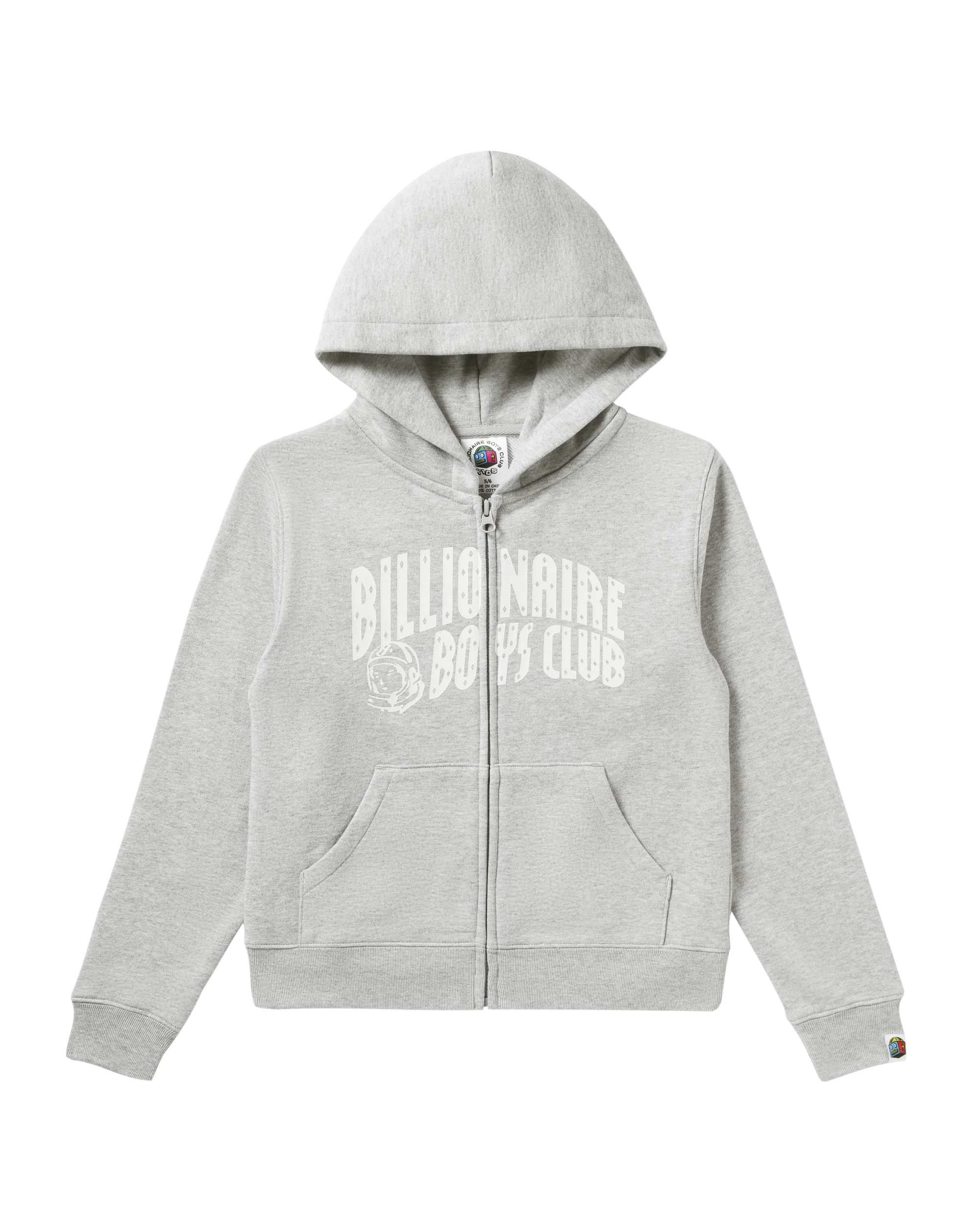 Kids Classic Curve Logo Zip Hoodie