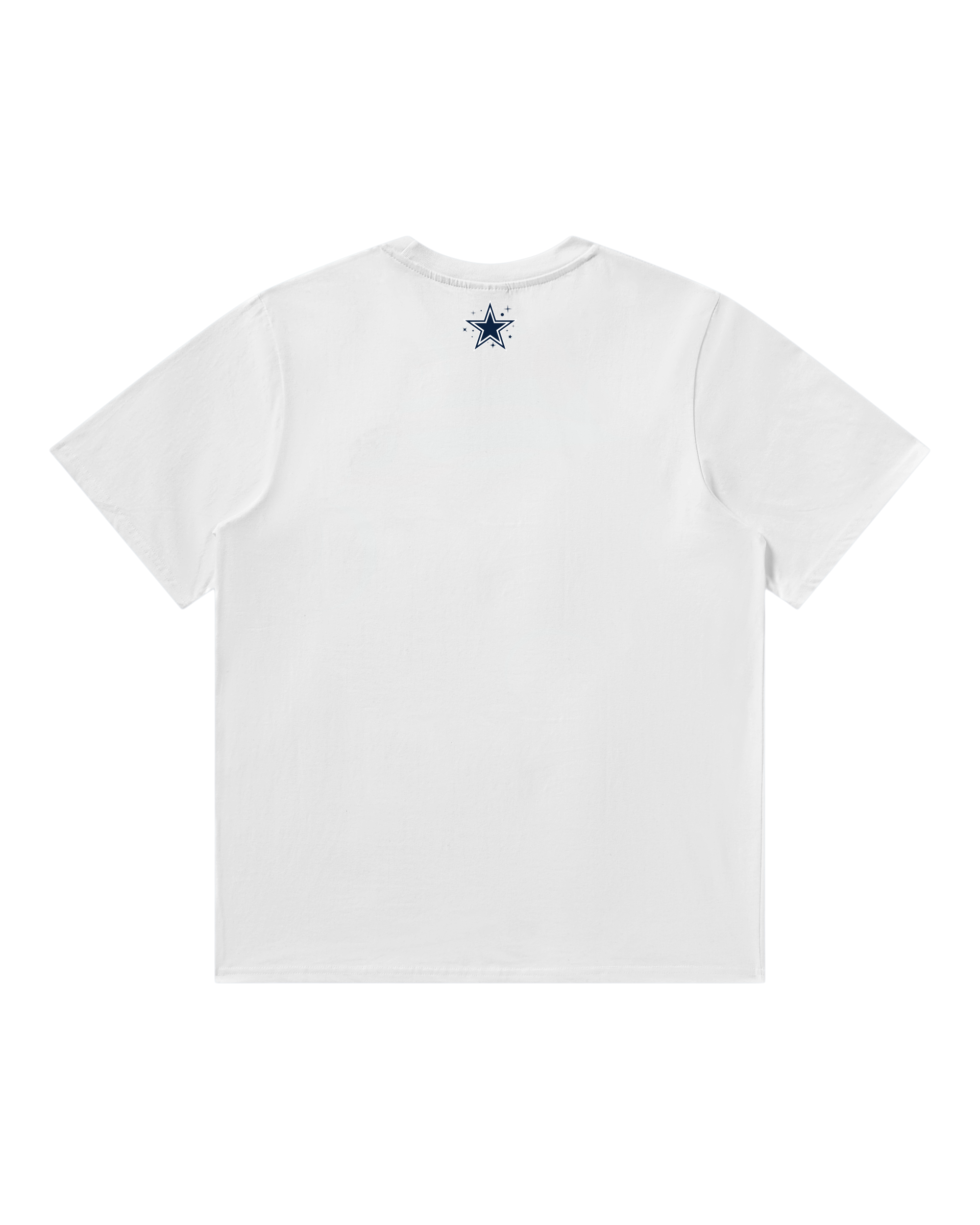 Dallas Cowboys Curve Logo SS White Tee - Image 2