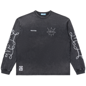 Damaged Cotton LS T-Shirt Icecream