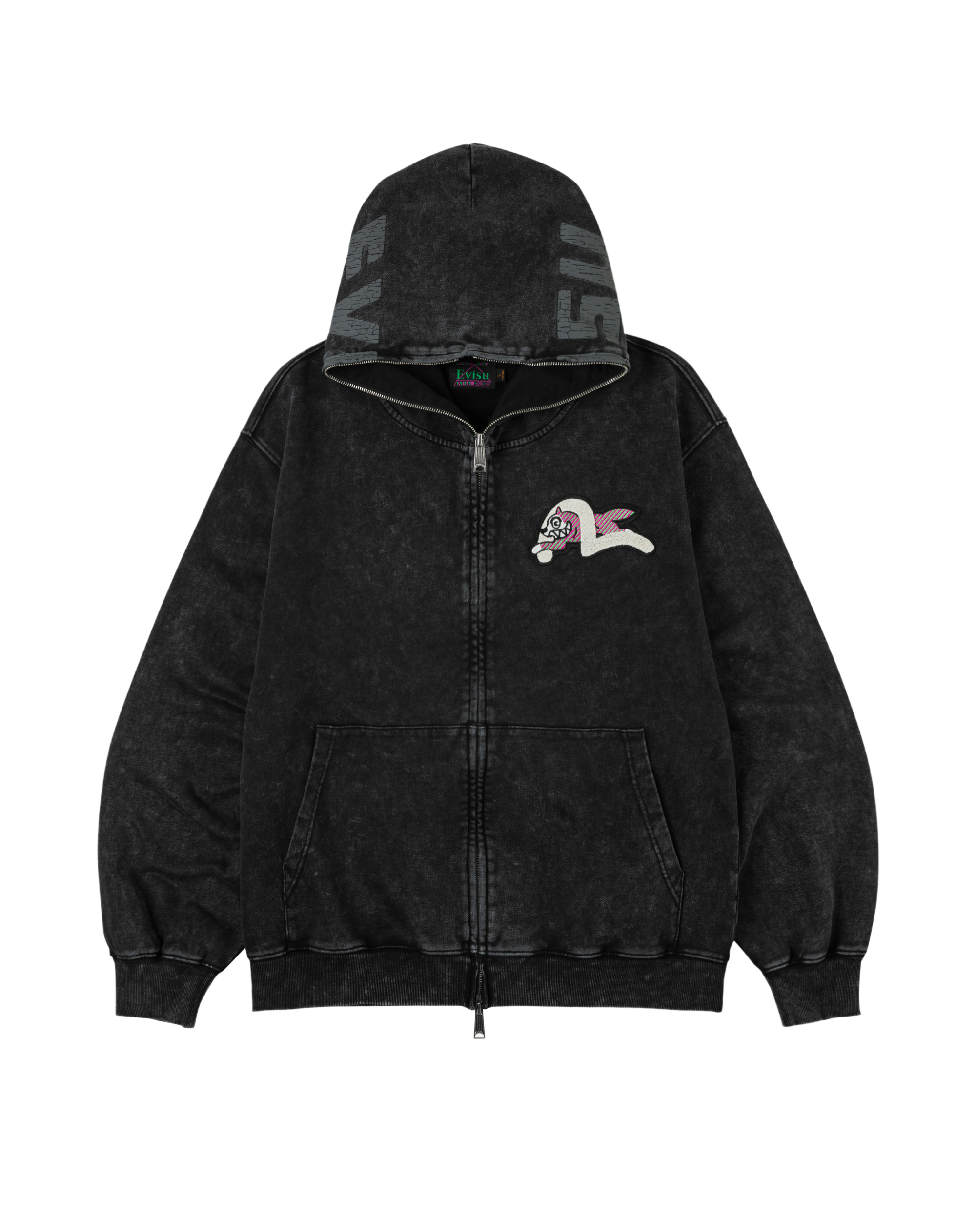 Logo With Seagull Emb. & Printed Hood Sweatshirt