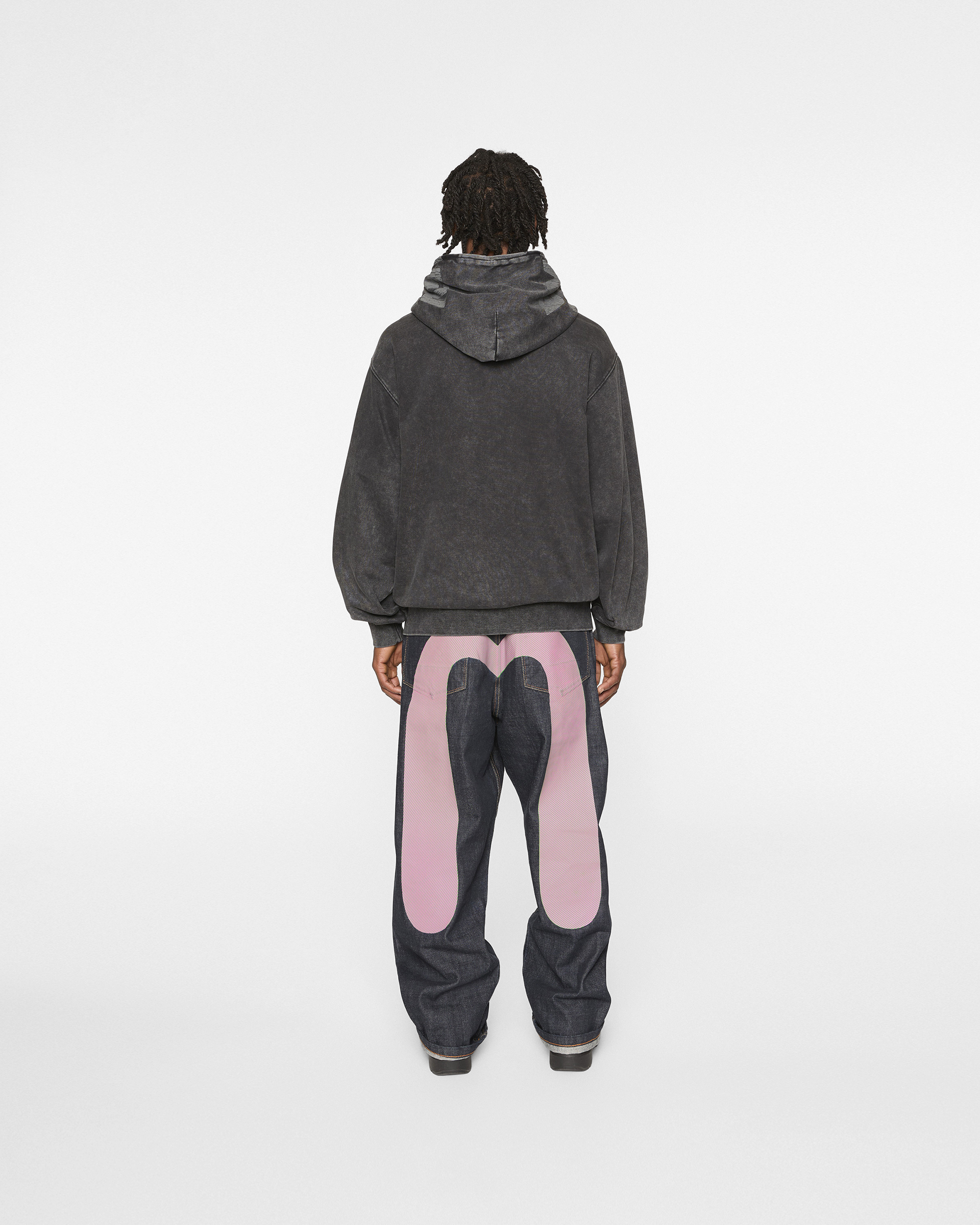 Logo With Seagull Emb. & Printed Hood Sweatshirt - Image 4