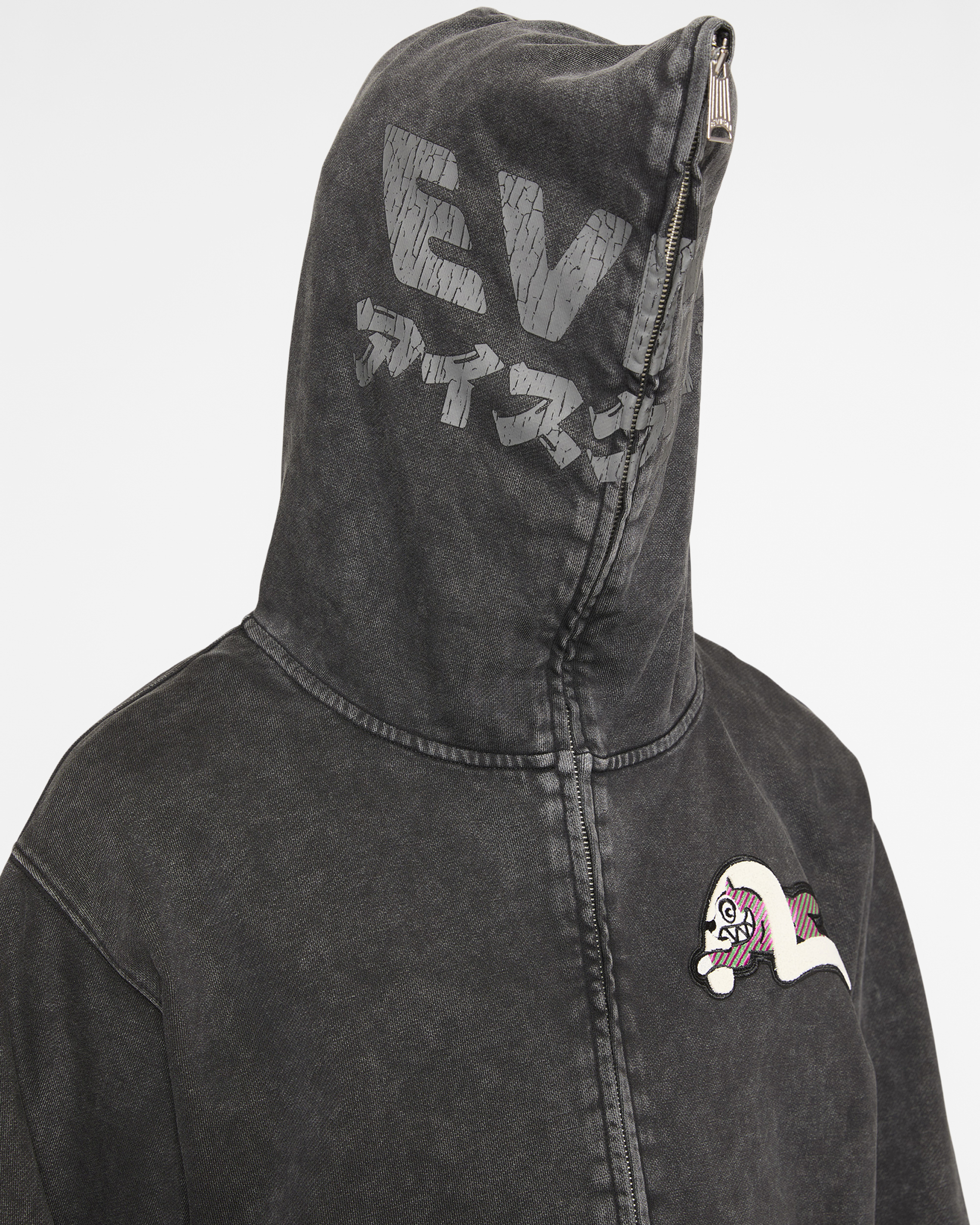 Logo With Seagull Emb. & Printed Hood Sweatshirt - Image 10