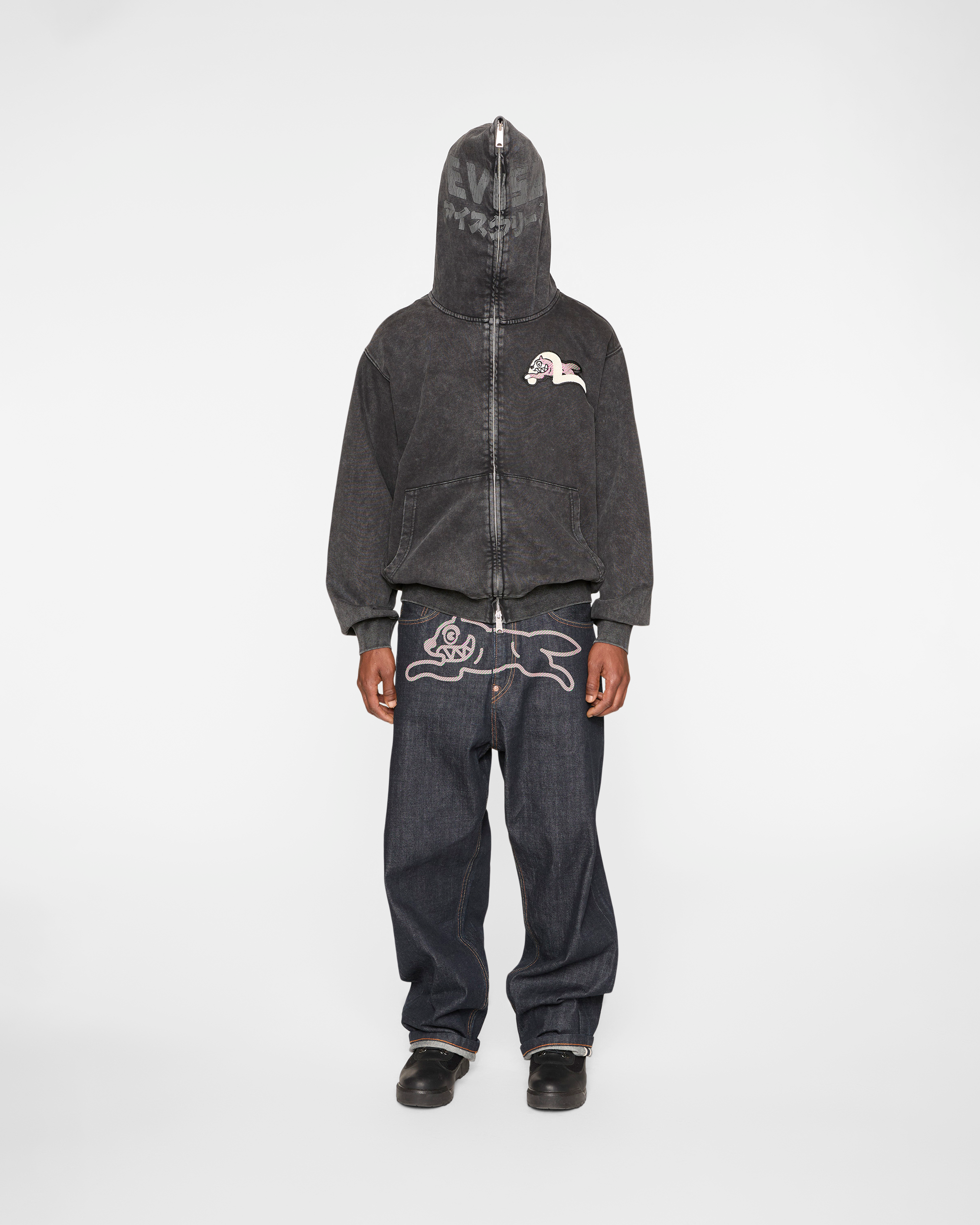 Logo With Seagull Emb. & Printed Hood Sweatshirt - Image 5