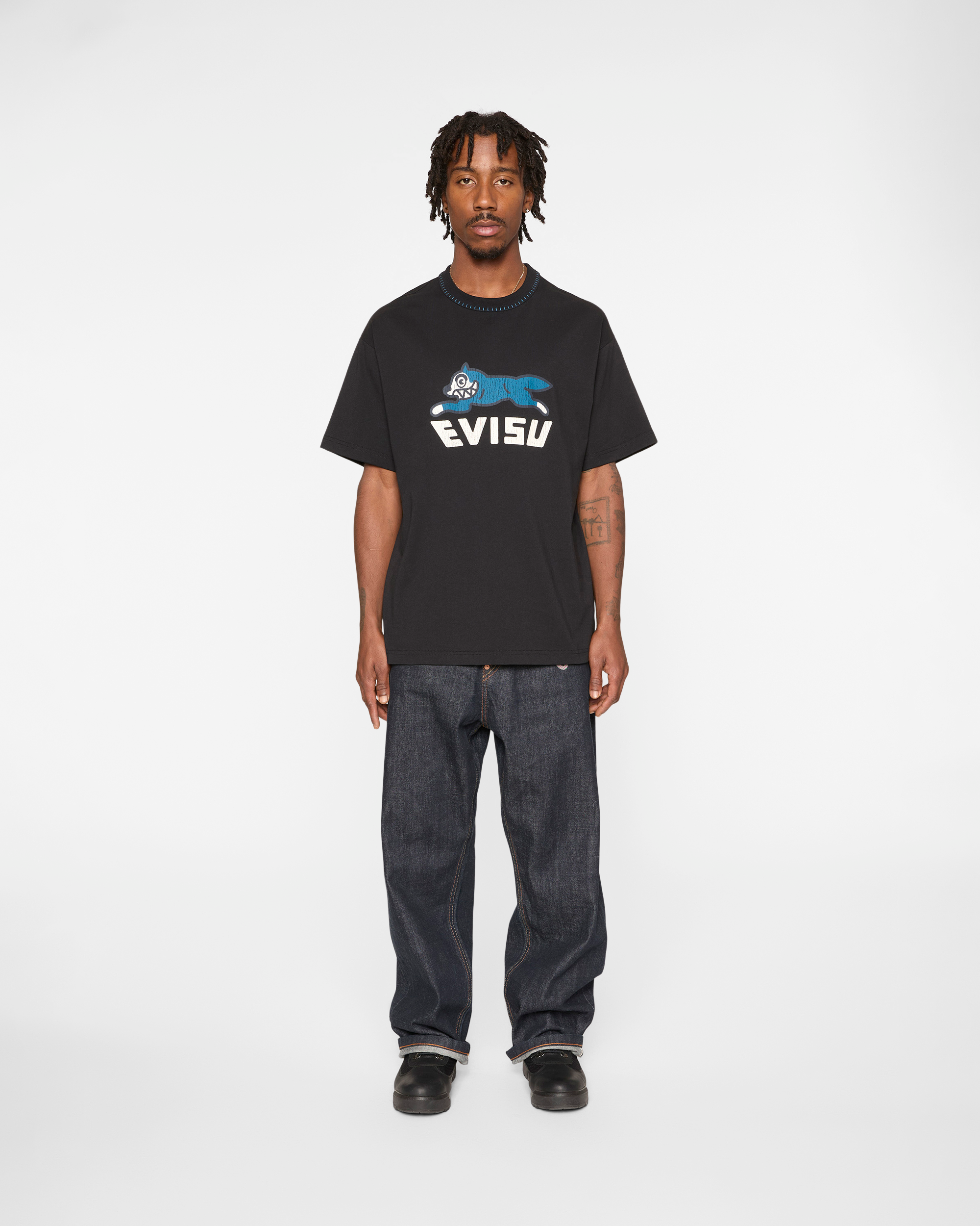 Logo With Evisu Printed T-Shirt - Image 3