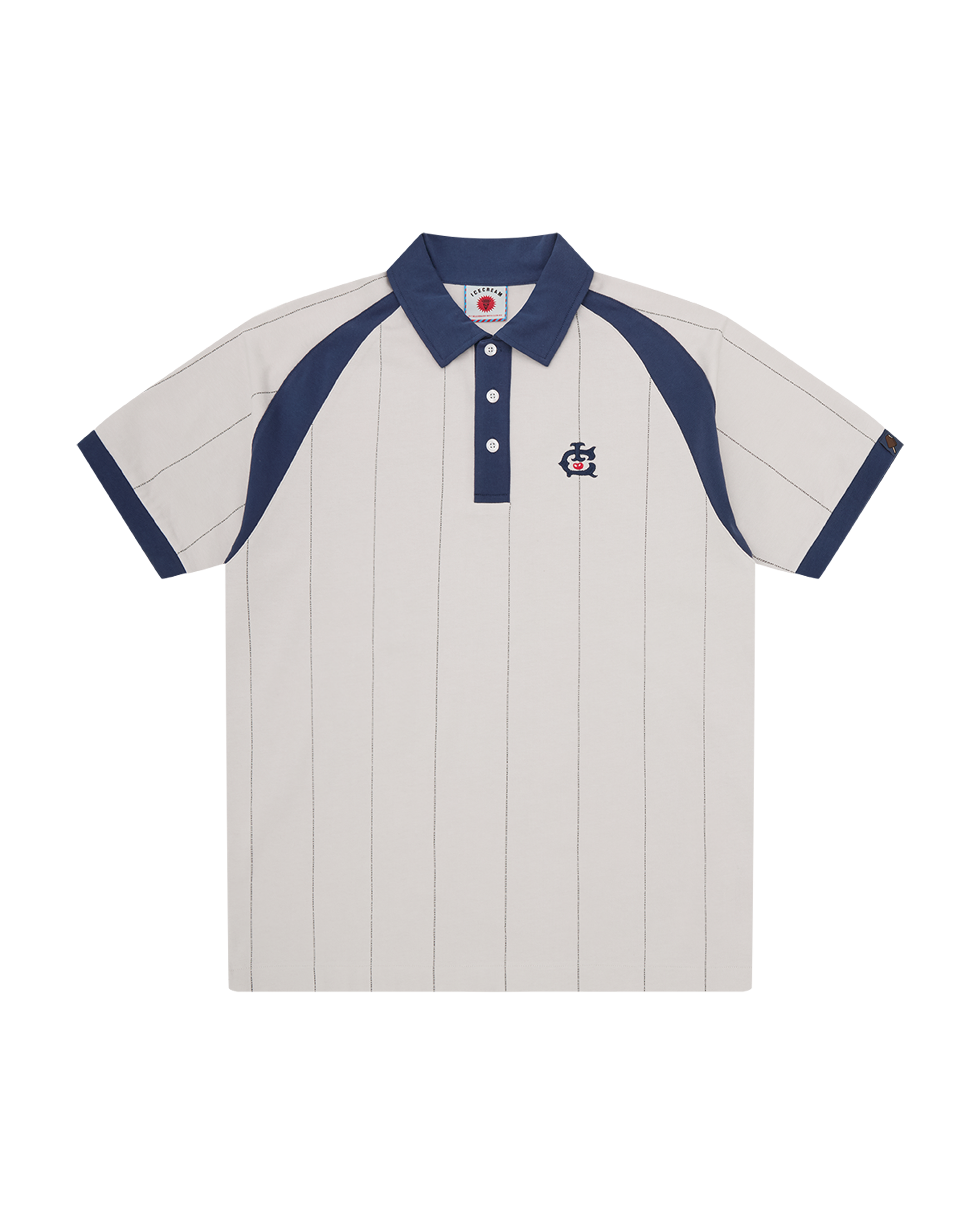 Raglan Pinstripe Polo Shirt
