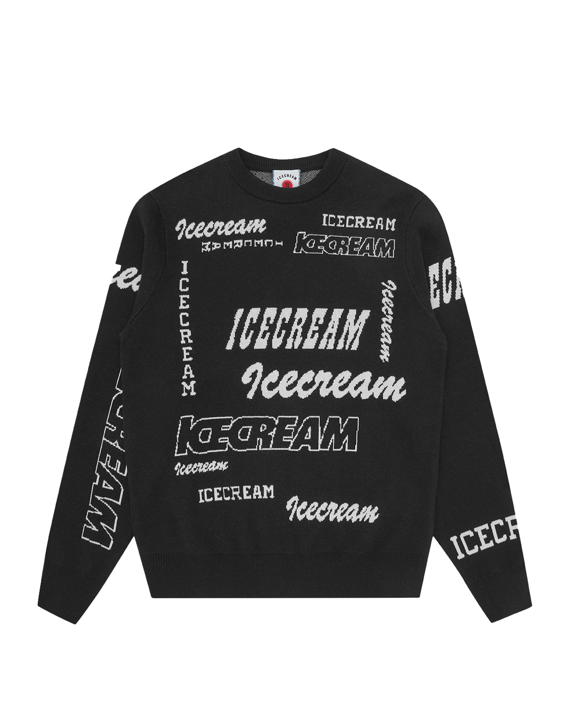 Multi Logo Knit Crewneck