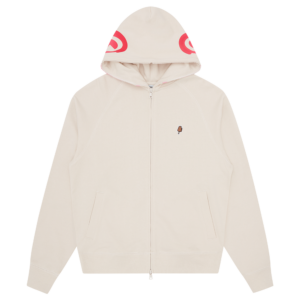 Gradient Smiley Zip Through Hood