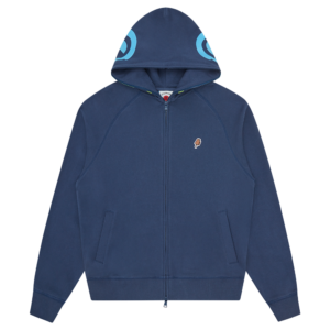 Gradient Smiley Zip Through Hood