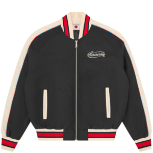 Running Dog Satin Bomber Jacket