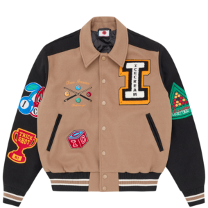 Trick Shot Collared Varsity Jacket