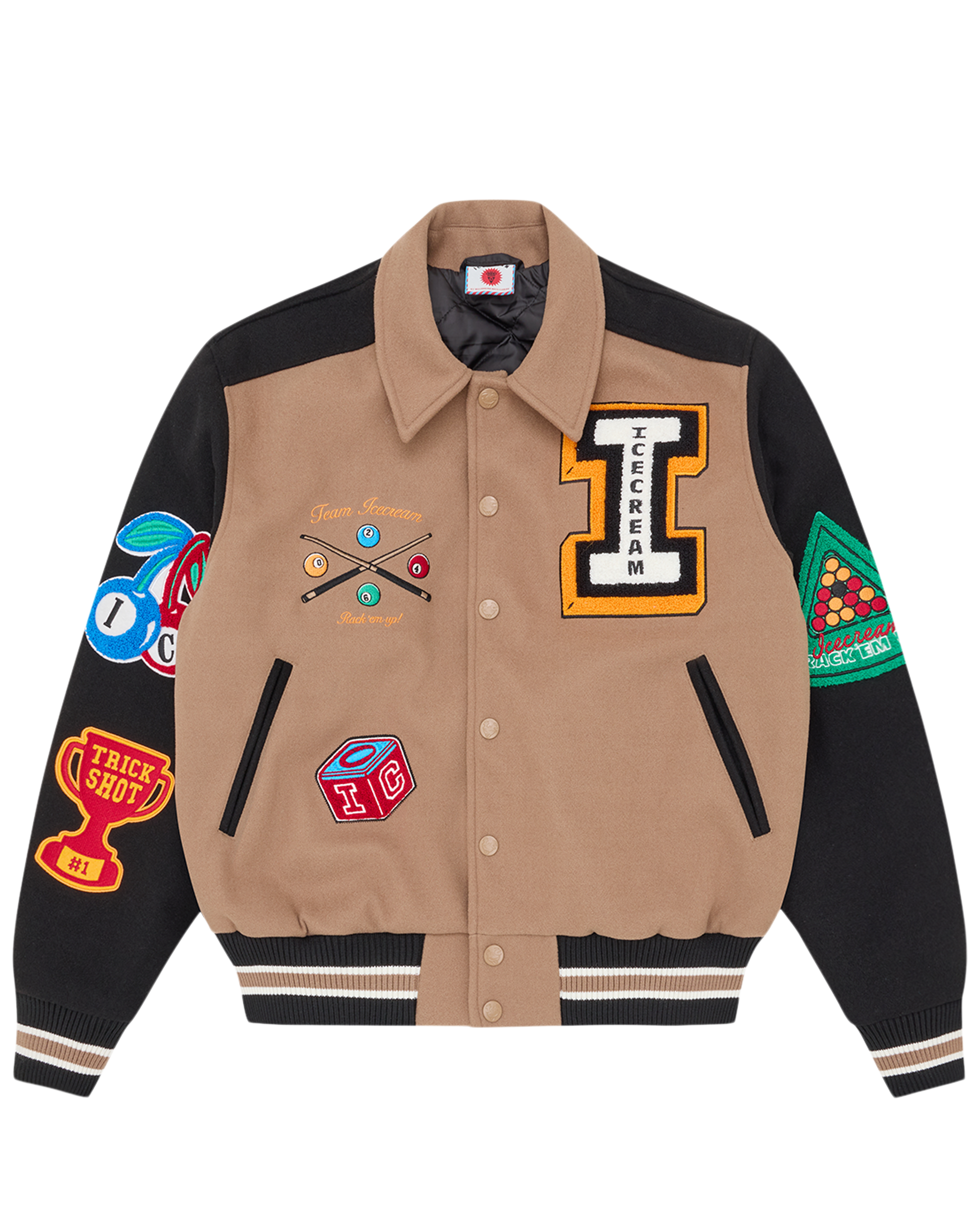 Trick Shot Collared Varsity Jacket