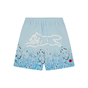 Gradient Snakeskin Running Dog Swim Shorts