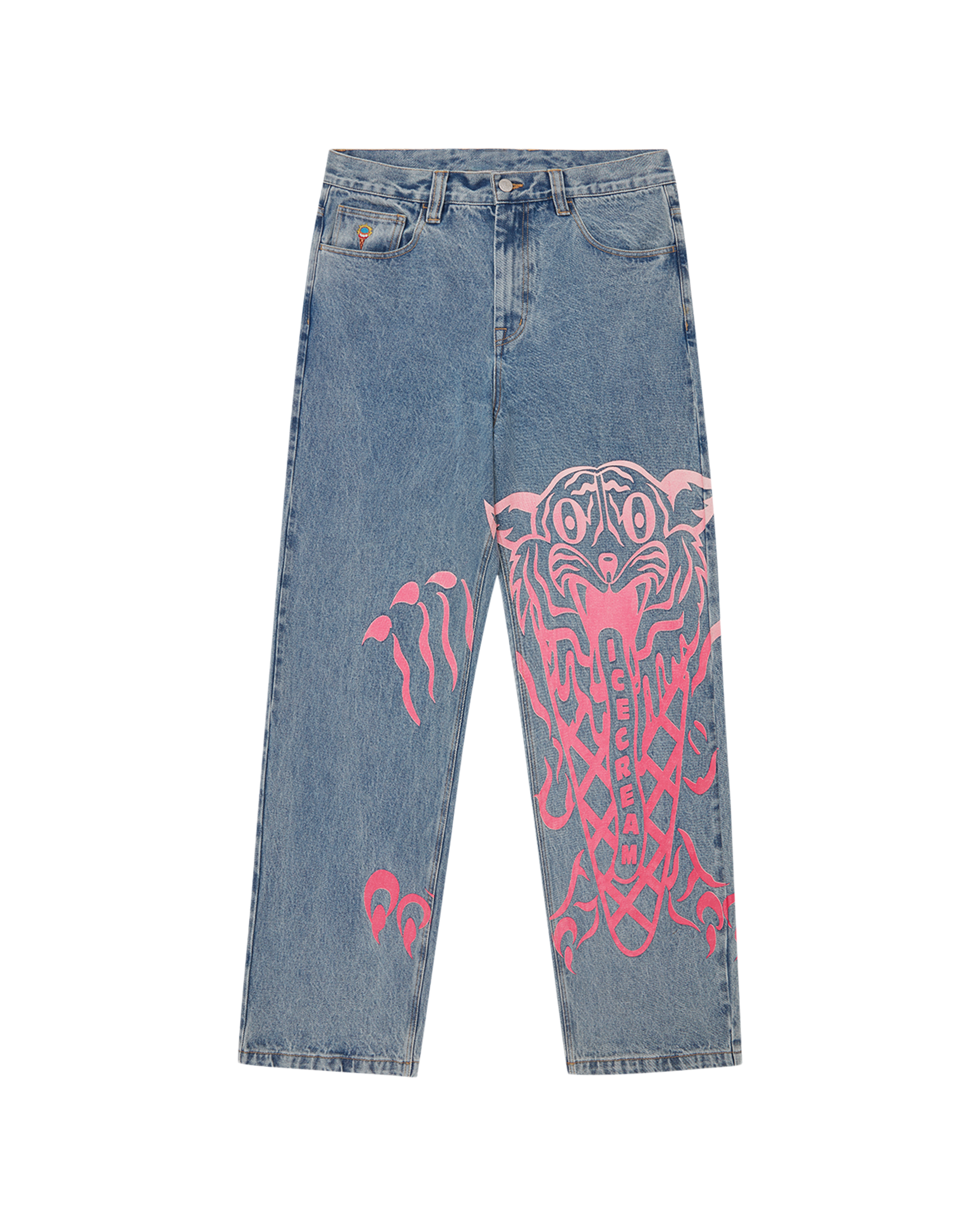 Tiger Triple Scoop Denim Pants