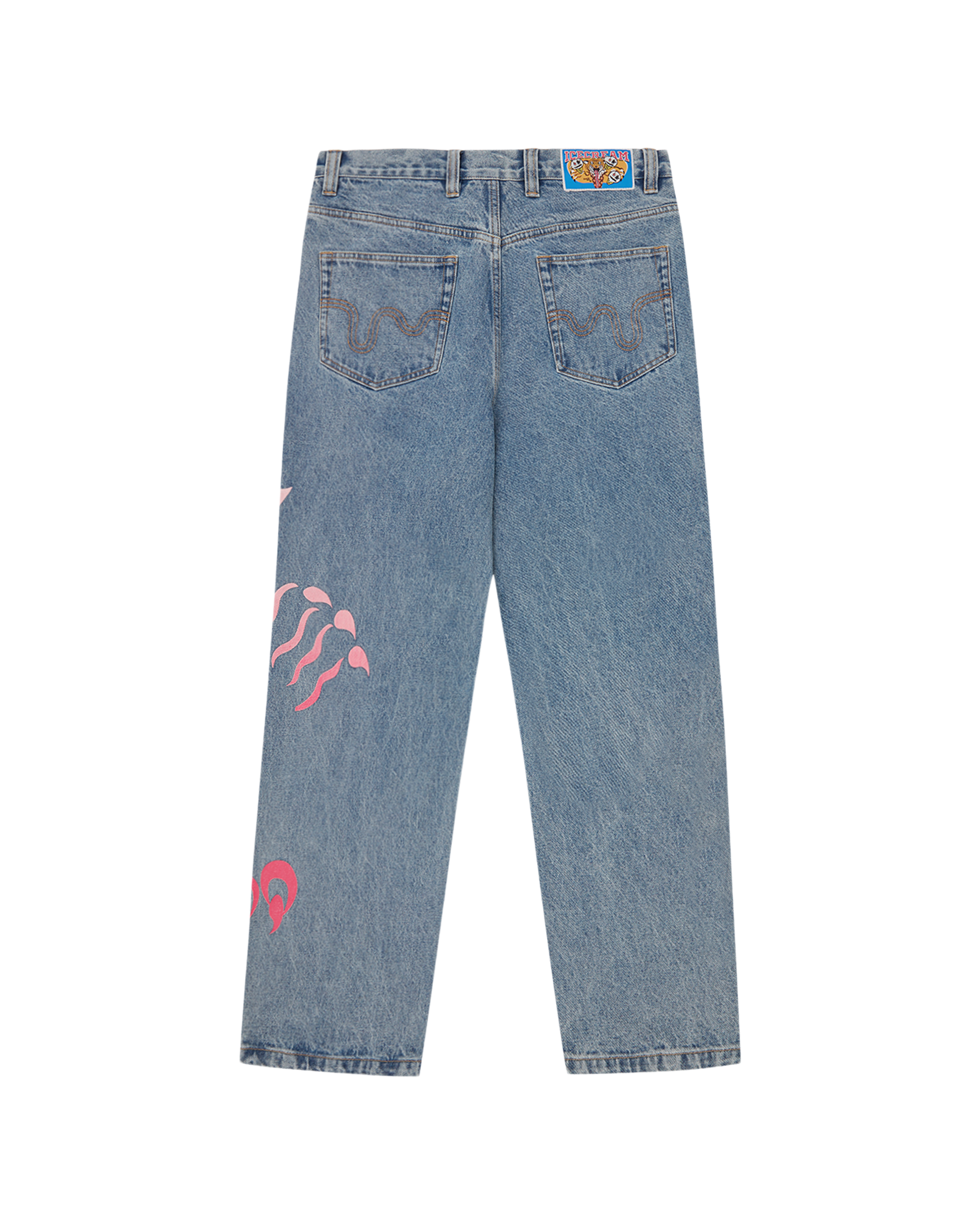 Tiger Triple Scoop Denim Pants - Image 2