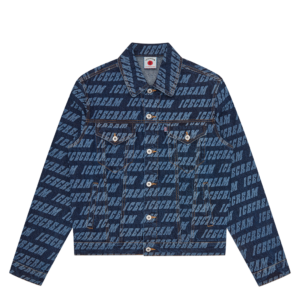 Repeat Logo Denim Trucker Jacket