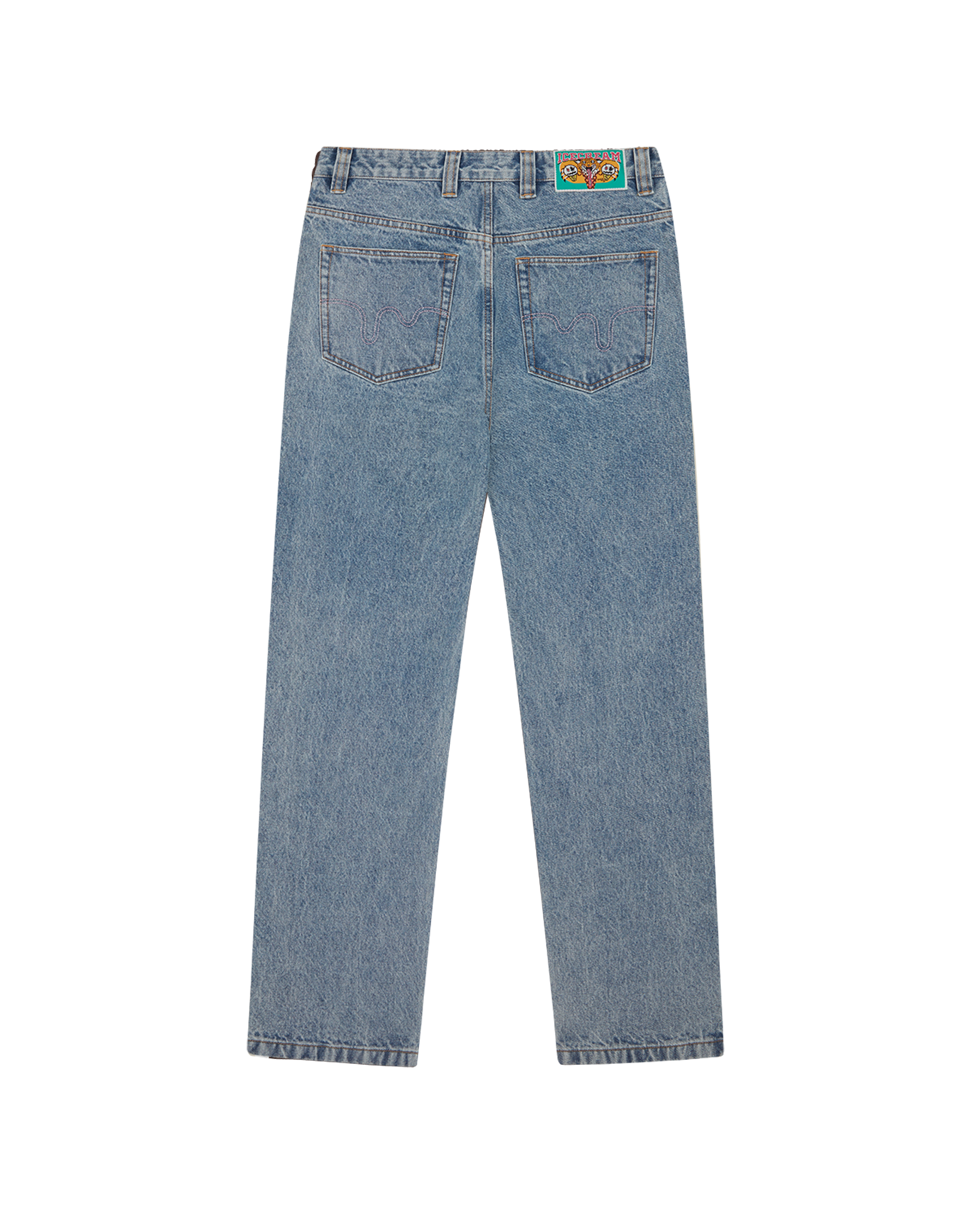 Running Dog Double Scoop Denim Pants - Image 2