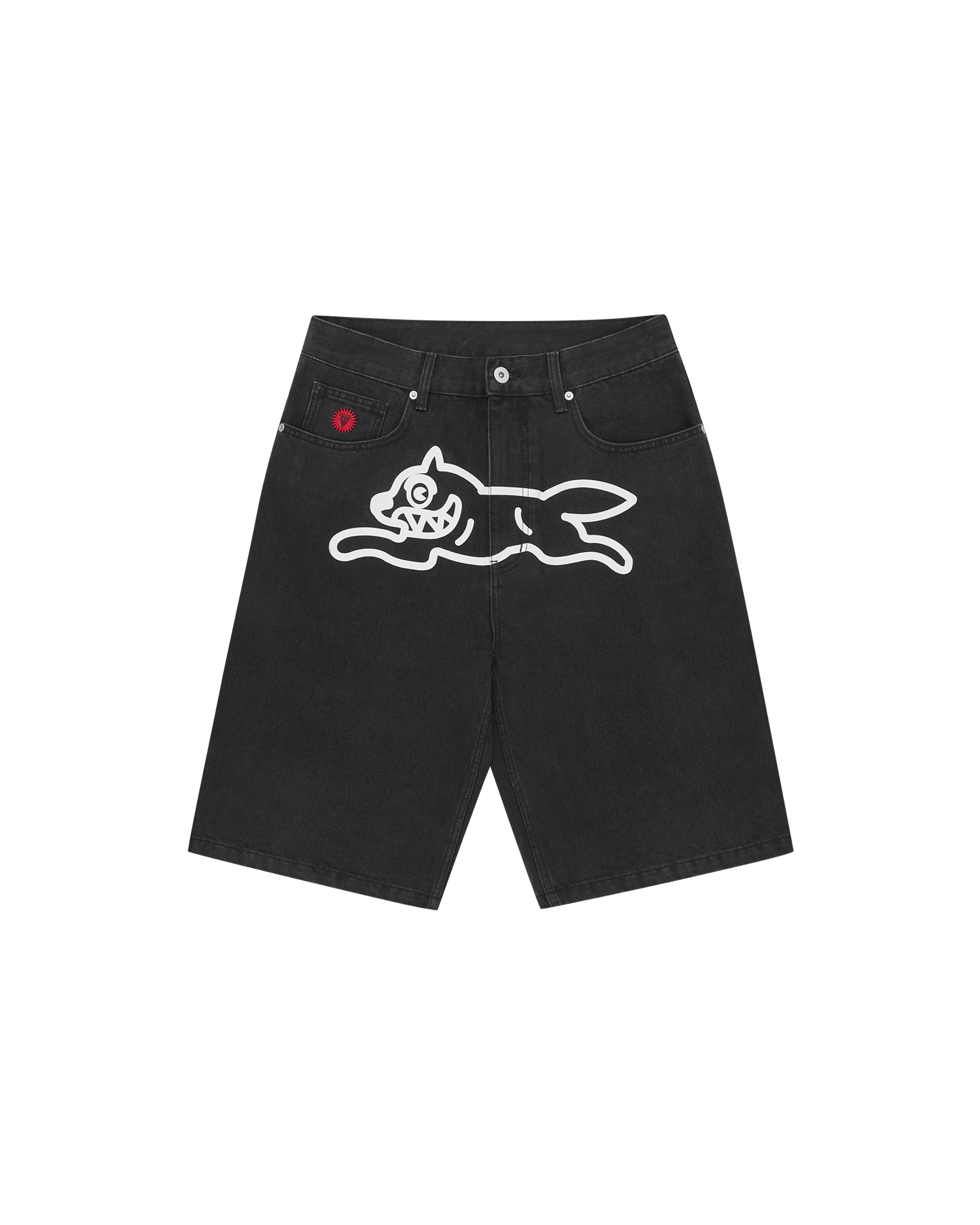 Running Dog Denim Shorts
