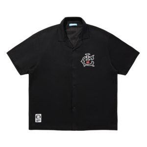 Open Collar Mesh SS Shirt