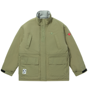 Embroidered Logo Nylon Coat