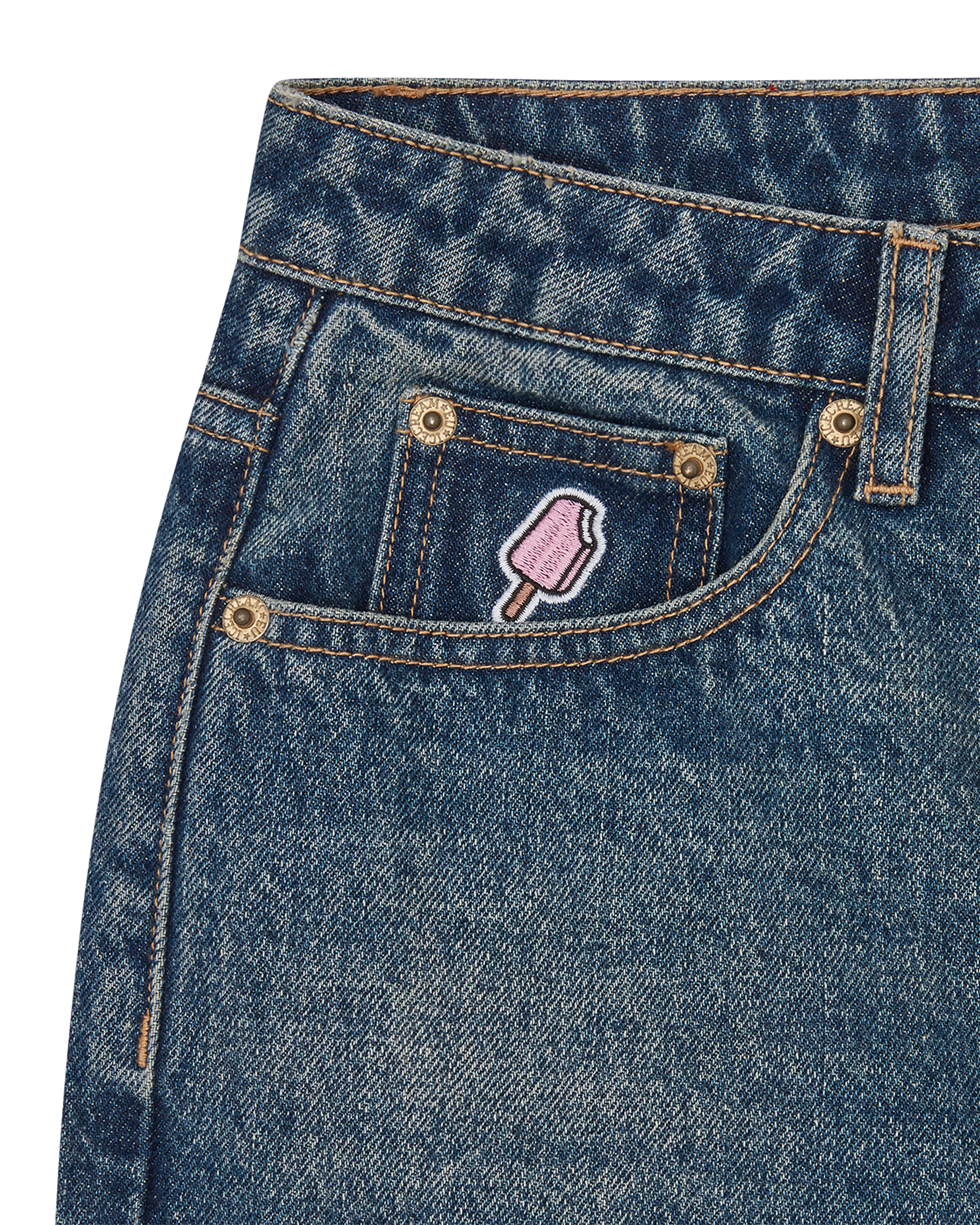 Womens Drippy Denim Pant - Image 3