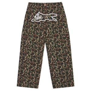 Womens Running Dog Woodland Camo Cargo Pants