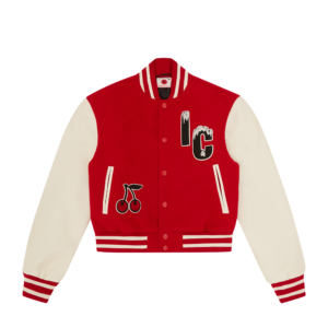 Womens Cherry Varsity Jacket