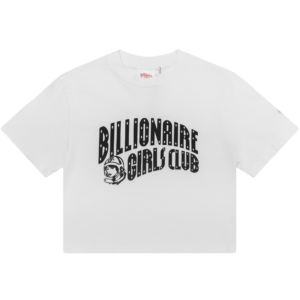 Womens Classic Curve Logo Cropped Tee