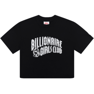 Womens Classic Curve Logo Cropped Tee