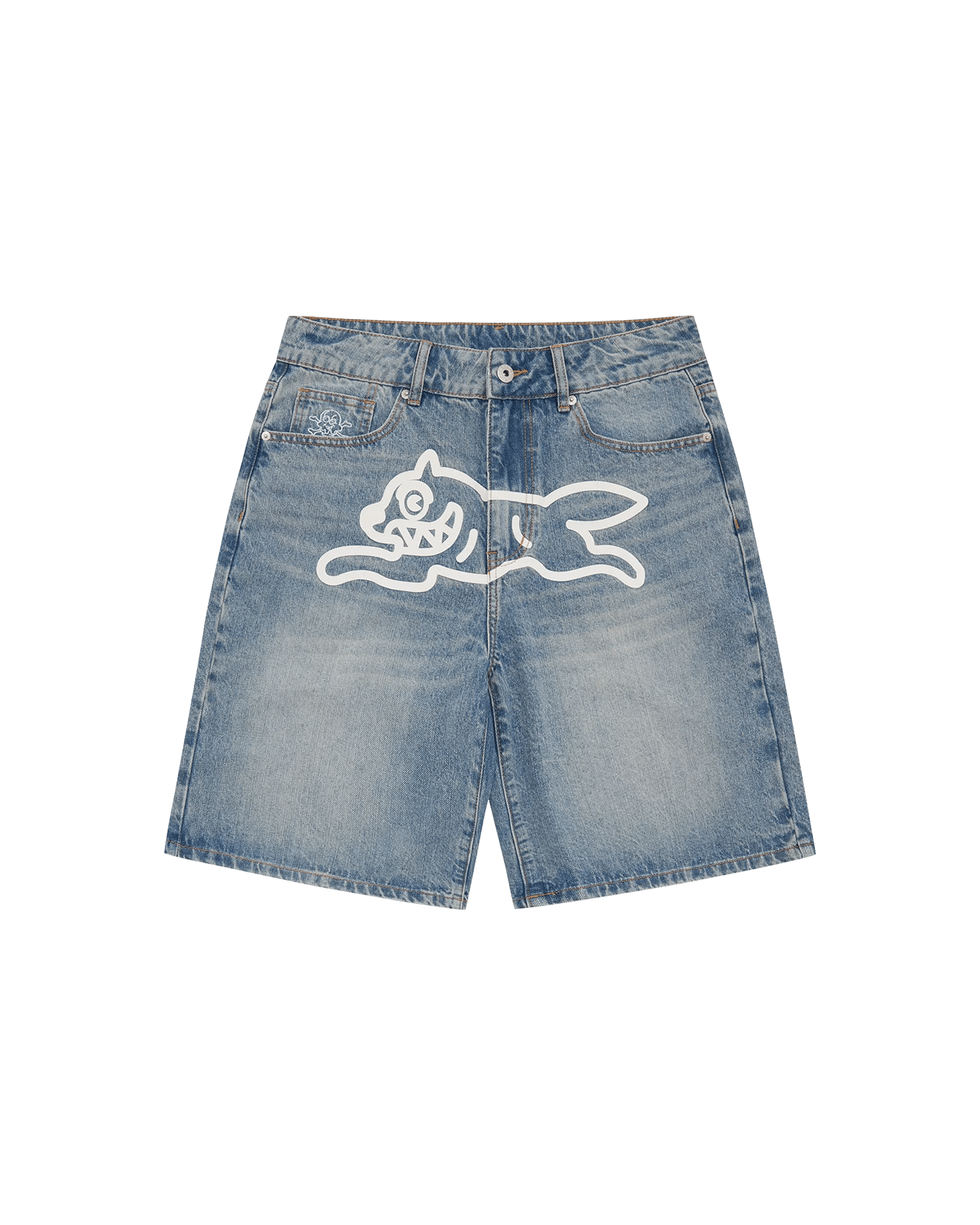 Running Dog Denim Shorts