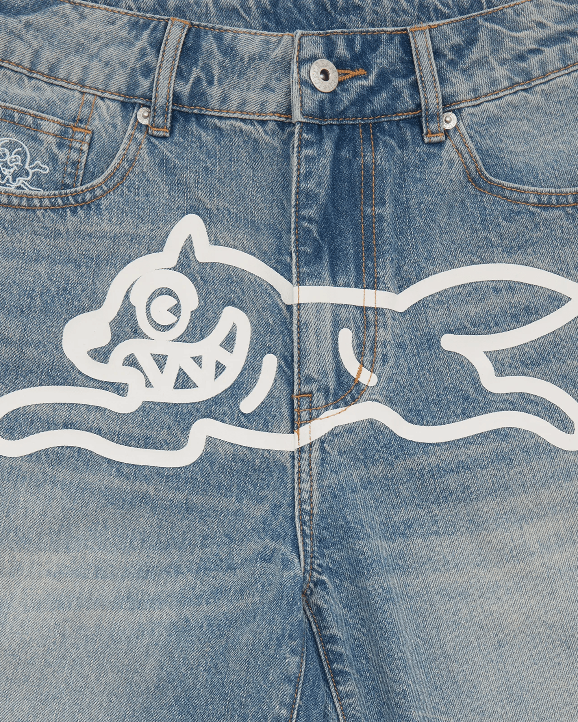 Running Dog Denim Shorts - Image 3